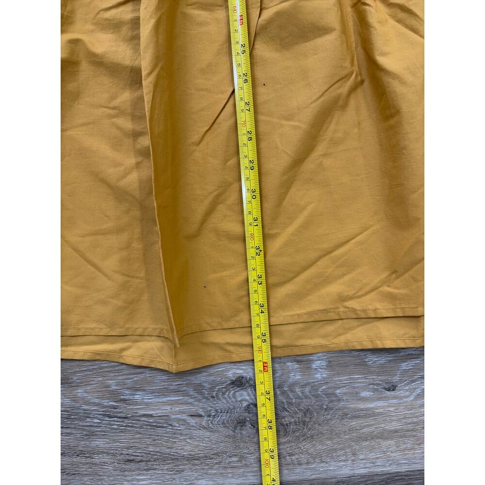 Who What Wear Mustard Tiered Midi Skirt 4X Cottagecore Prairie Fall - Picture 3 of 5